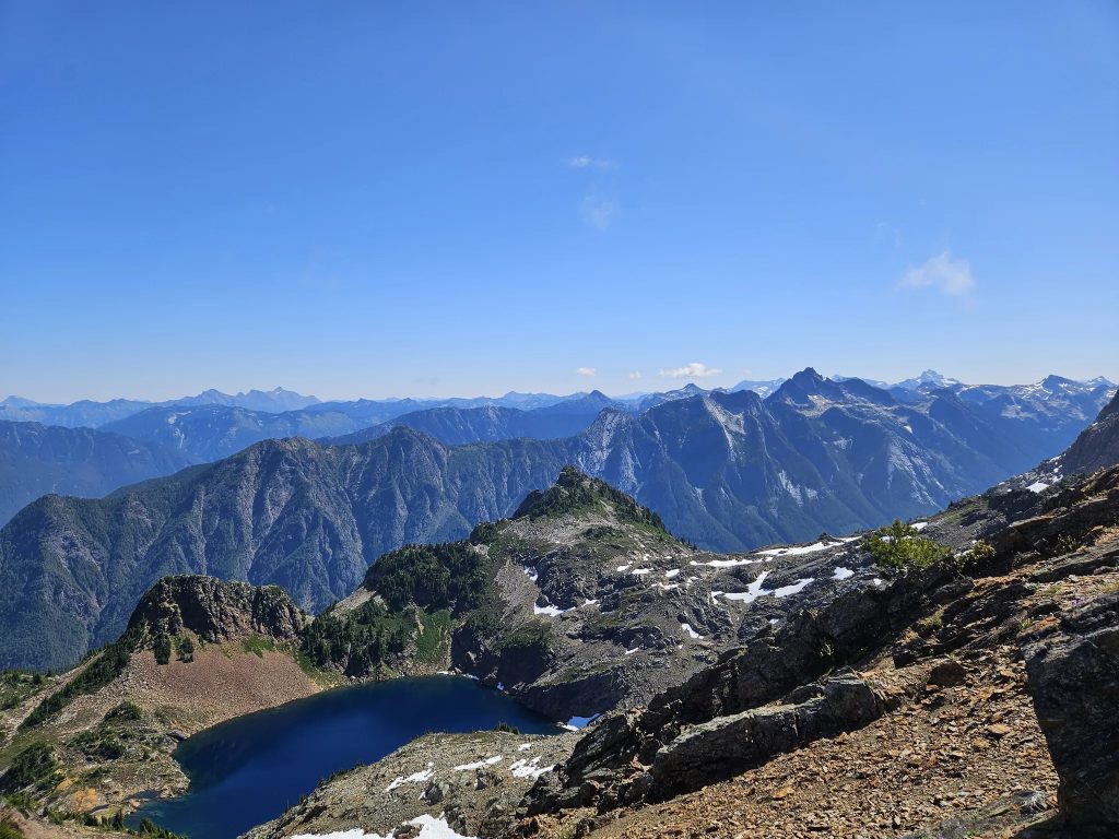 Mount McFarlane Upper Lake Cascades View