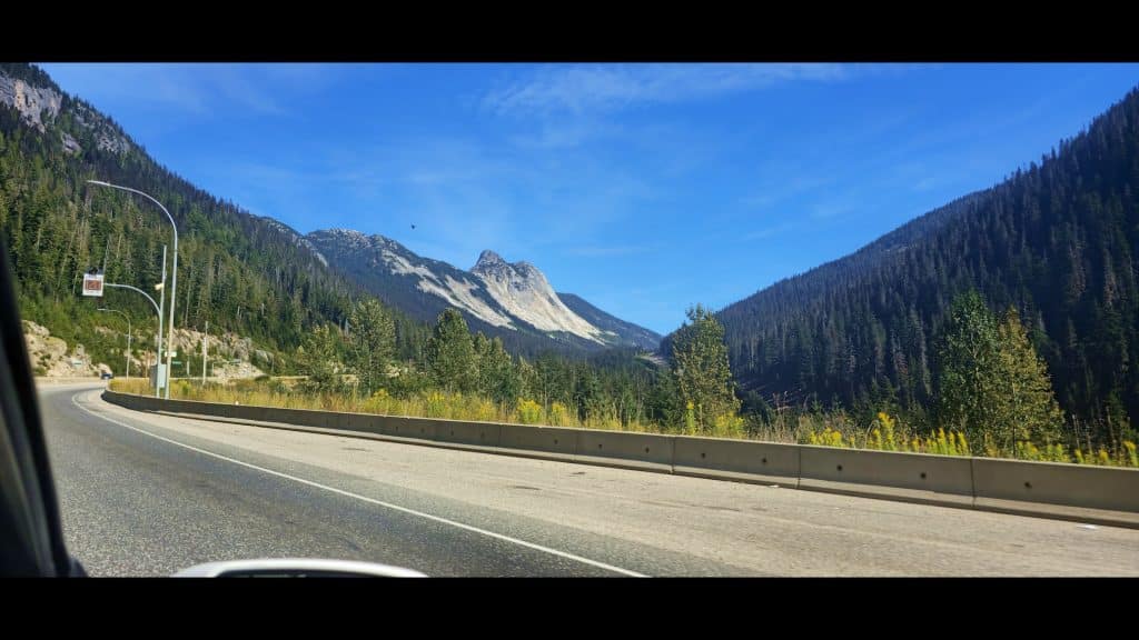 Yak Peak South Face View from EastBound Highway 5