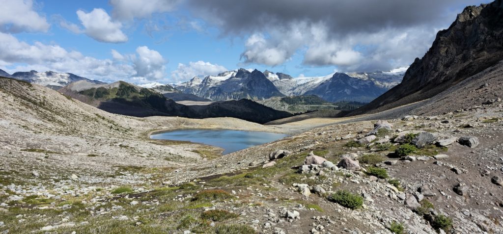 One of the unnamed lakes at Diamond Head Trail Garibaldi